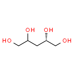 ChemSpider 2D Image | (2xi)-3-Deoxy-D-glycero-pentitol | C5H12O4