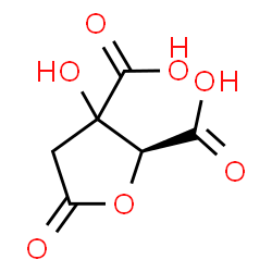 ChemSpider 2D Image | (2S)-3-Hydroxy-5-oxotetrahydro-2,3-furandicarboxylic acid (non-preferred name) | C6H6O7