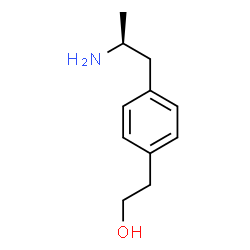 ChemSpider 2D Image | 2-{4-[(2S)-2-Aminopropyl]phenyl}ethanol | C11H17NO