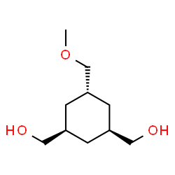 ChemSpider 2D Image | [(1R,3S,5r)-5-(Methoxymethyl)-1,3-cyclohexanediyl]dimethanol | C10H20O3
