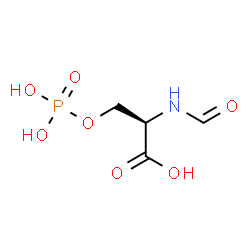 ChemSpider 2D Image | N-Formyl-O-phosphono-D-serine | C4H8NO7P