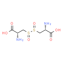 ChemSpider 2D Image | (2R,2'R)-3,3'-(1,2-Dioxido-1lambda~4~,2lambda~4~-disulfane-1,2-diyl)bis(2-aminopropanoic acid) (non-preferred name) | C6H12N2O6S2