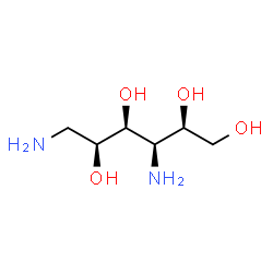 ChemSpider 2D Image | 1,4-Diamino-1,4-dideoxy-L-iditol | C6H16N2O4