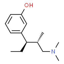 ChemSpider 2D Image | 3-[(2S,3R)-1-(Dimethylamino)-2-methyl-3-pentanyl]phenol | C14H23NO