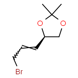 ChemSpider 2D Image | (4R)-4-[(1E)-3-Bromo-1-propen-1-yl]-2,2-dimethyl-1,3-dioxolane | C8H13BrO2