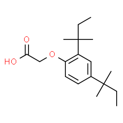 ChemSpider 2D Image | (2,4-Di-tert-pentylphenoxy)acetic acid | C18H28O3