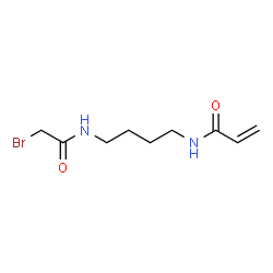 ChemSpider 2D Image | N-{4-[(Bromoacetyl)amino]butyl}acrylamide | C9H15BrN2O2