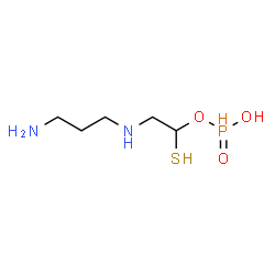 ChemSpider 2D Image | 2-[(3-Aminopropyl)amino]-1-sulfanylethyl hydrogen phosphonate | C5H15N2O3PS