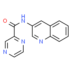 ChemSpider 2D Image | N-(3-Quinolinyl)-2-pyrazinecarboxamide | C14H10N4O