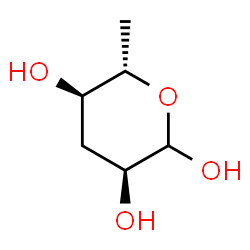 ChemSpider 2D Image | 3,6-Dideoxy-L-ribo-hexopyranose | C6H12O4