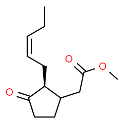 ChemSpider 2D Image | Methyl {(2S)-3-oxo-2-[(2Z)-2-penten-1-yl]cyclopentyl}acetate | C13H20O3