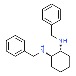 ChemSpider 2D Image | (1R,2S)-N,N'-Dibenzyl-1,2-cyclohexanediamine | C20H26N2