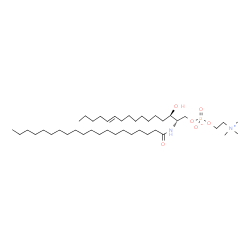 ChemSpider 2D Image | (2S,3R,11E)-3-Hydroxy-2-(icosanoylamino)-11-hexadecen-1-yl 2-(trimethylammonio)ethyl phosphate | C41H83N2O6P
