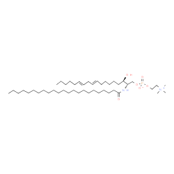 ChemSpider 2D Image | (2S,3R,9E,12E)-3-Hydroxy-2-(tricosanoylamino)-9,12-octadecadien-1-yl 2-(trimethylammonio)ethyl phosphate | C46H91N2O6P