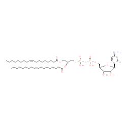 ChemSpider 2D Image | 4-Amino-1-{(2xi)-5-O-[{[{(2R)-2,3-bis[(9Z)-9-octadecenoyloxy]propoxy}(hydroxy)phosphoryl]oxy}(hydroxy)phosphoryl]-beta-D-threo-pentofuranosyl}-2(1H)-pyrimidinone | C48H85N3O15P2