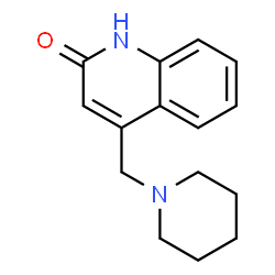 ChemSpider 2D Image | 4-Piperidin-1-ylmethyl-1H-quinolin-2-one | C15H18N2O