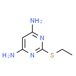 ChemSpider 2D Image | 2-(Ethylthio)-4,6-pyrimidinediamine | C6H10N4S