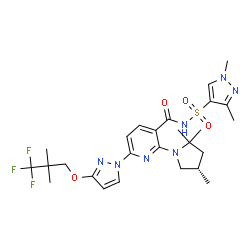 ChemSpider 2D Image | Elexacaftor | C26H34F3N7O4S