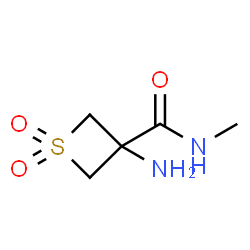 ChemSpider 2D Image | 3-Amino-N-methyl-3-thietanecarboxamide 1,1-dioxide | C5H10N2O3S