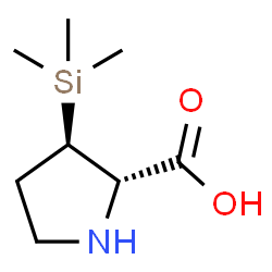 ChemSpider 2D Image | (3R)-3-(Trimethylsilyl)-D-proline | C8H17NO2Si