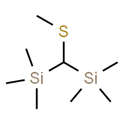ChemSpider 2D Image | [(Methylsulfanyl)methylene]bis(trimethylsilane) | C8H22SSi2
