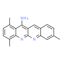 ChemSpider 2D Image | 1,4,8-trimethyl-12-quinolino[2,3-b]quinolinamine | C19H17N3