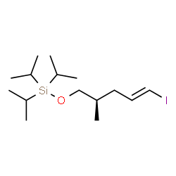 ChemSpider 2D Image | {[(2R,4E)-5-Iodo-2-methyl-4-penten-1-yl]oxy}(triisopropyl)silane | C15H31IOSi