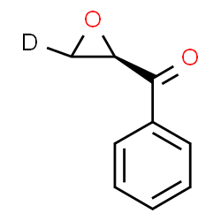 ChemSpider 2D Image | (2R)-(3-~2~H_1_)-2-Oxiranyl(phenyl)methanone | C9H7DO2