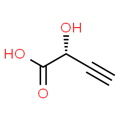 ChemSpider 2D Image | (2R)-2-Hydroxy-3-butynoic acid | C4H4O3