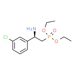 ChemSpider 2D Image | Diethyl [(2R)-2-amino-2-(3-chlorophenyl)ethyl]phosphonate | C12H19ClNO3P