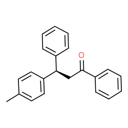 ChemSpider 2D Image | (3R)-3-(4-Methylphenyl)-1,3-diphenyl-1-propanone | C22H20O