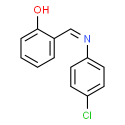 ChemSpider 2D Image | 2-{(Z)-[(4-Chlorophenyl)imino]methyl}phenol | C13H10ClNO