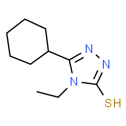 ChemSpider 2D Image | 5-Cyclohexyl-4-ethyl-2,4-dihydro-3H-1,2,4-triazole-3-thione | C10H17N3S