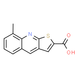 ChemSpider 2D Image | 8-Methylthieno[2,3-b]quinoline-2-carboxylic acid | C13H9NO2S