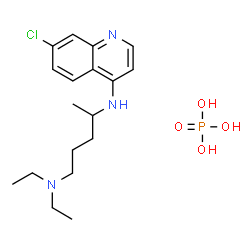 ChemSpider 2D Image | Chloroquine Phosphate | C18H29ClN3O4P