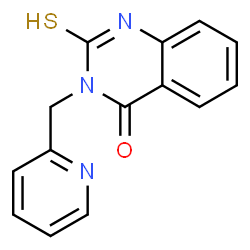 ChemSpider 2D Image | 3-(2-Pyridinylmethyl)-2-thioxo-2,3-dihydro-4(1H)-quinazolinone | C14H11N3OS