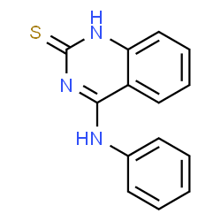 ChemSpider 2D Image | 4-Anilino-2(1H)-quinazolinethione | C14H11N3S