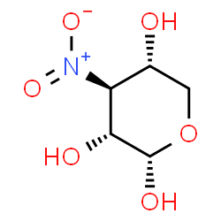 ChemSpider 2D Image | 3-Deoxy-3-nitro-alpha-D-xylopyranose | C5H9NO6