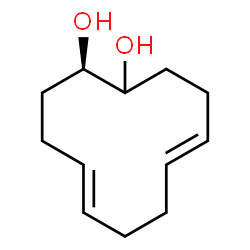 ChemSpider 2D Image | (1R,5E,9E)-5,9-Cyclododecadiene-1,2-diol | C12H20O2