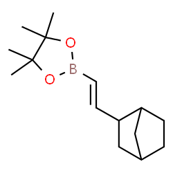 ChemSpider 2D Image | 2-[(E)-2-(Bicyclo[2.2.1]hept-2-yl)vinyl]-4,4,5,5-tetramethyl-1,3,2-dioxaborolane | C15H25BO2