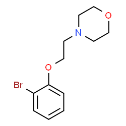 ChemSpider 2D Image | 4-[2-(2-Bromophenoxy)ethyl]morpholine | C12H16BrNO2