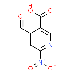 ChemSpider 2D Image | 4-Formyl-6-nitronicotinic acid | C7H4N2O5