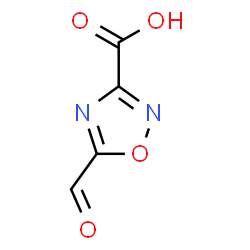 ChemSpider 2D Image | 5-Formyl-1,2,4-oxadiazole-3-carboxylic acid | C4H2N2O4