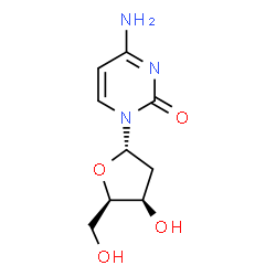 ChemSpider 2D Image | 4-Amino-1-(2-deoxy-alpha-D-threo-pentofuranosyl)-2(1H)-pyrimidinone | C9H13N3O4