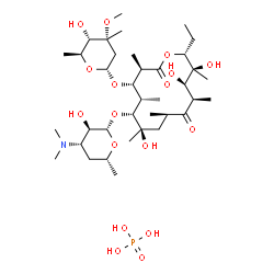 ChemSpider 2D Image | erythromycin phosphate | C37H70NO17P