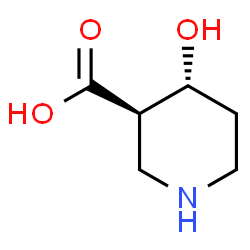 ChemSpider 2D Image | (3R,4R)-4-Hydroxy-3-piperidinecarboxylic acid | C6H11NO3