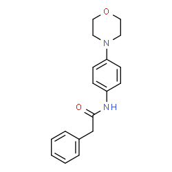 ChemSpider 2D Image | N-[4-(4-Morpholinyl)phenyl]-2-phenylacetamide | C18H20N2O2