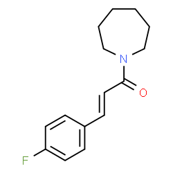 ChemSpider 2D Image | (2E)-1-(1-Azepanyl)-3-(4-fluorophenyl)-2-propen-1-one | C15H18FNO