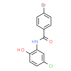 ChemSpider 2D Image | 4-Bromo-N-(5-chloro-2-hydroxyphenyl)benzamide | C13H9BrClNO2