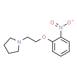 ChemSpider 2D Image | 1-[2-(2-Nitrophenoxy)ethyl]pyrrolidine | C12H16N2O3